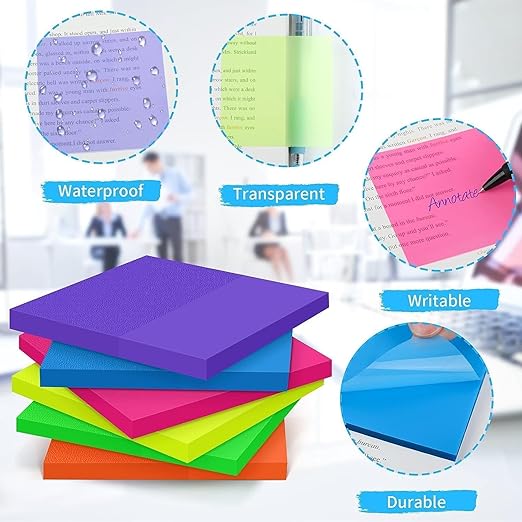 Transparent Sticky Note Pads 100 pcs - Image 3
