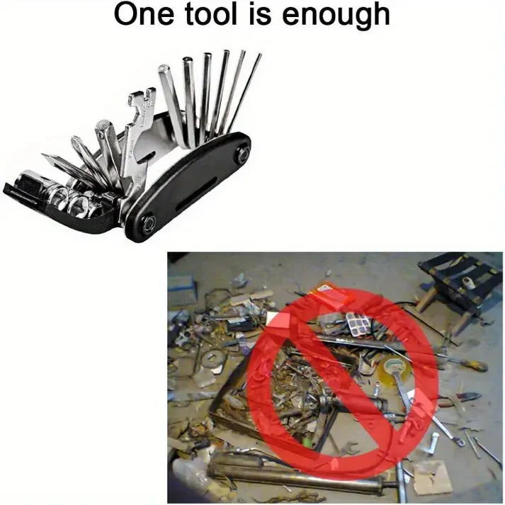 Multifunctional 16 In 1 Portal Bike Tool Kit - Image 3