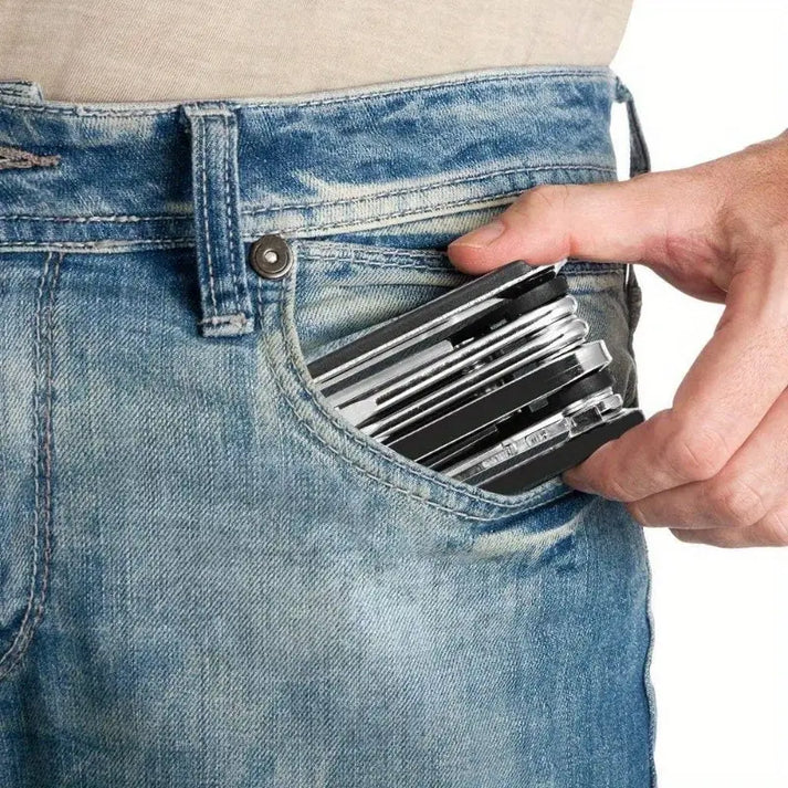 Multifunctional 16 In 1 Portal Bike Tool Kit - Image 2