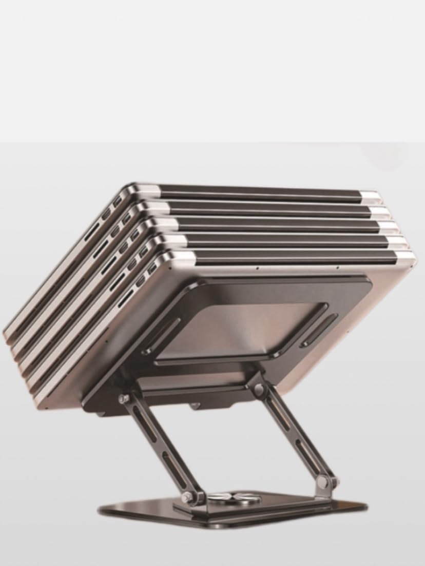 Adjustable Laptop Stand with 360° Rotating Base - Image 4